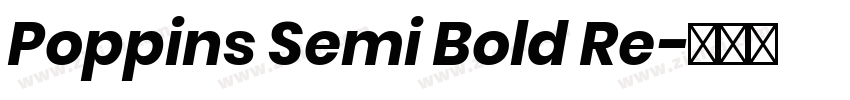 Poppins Semi Bold Re字体转换